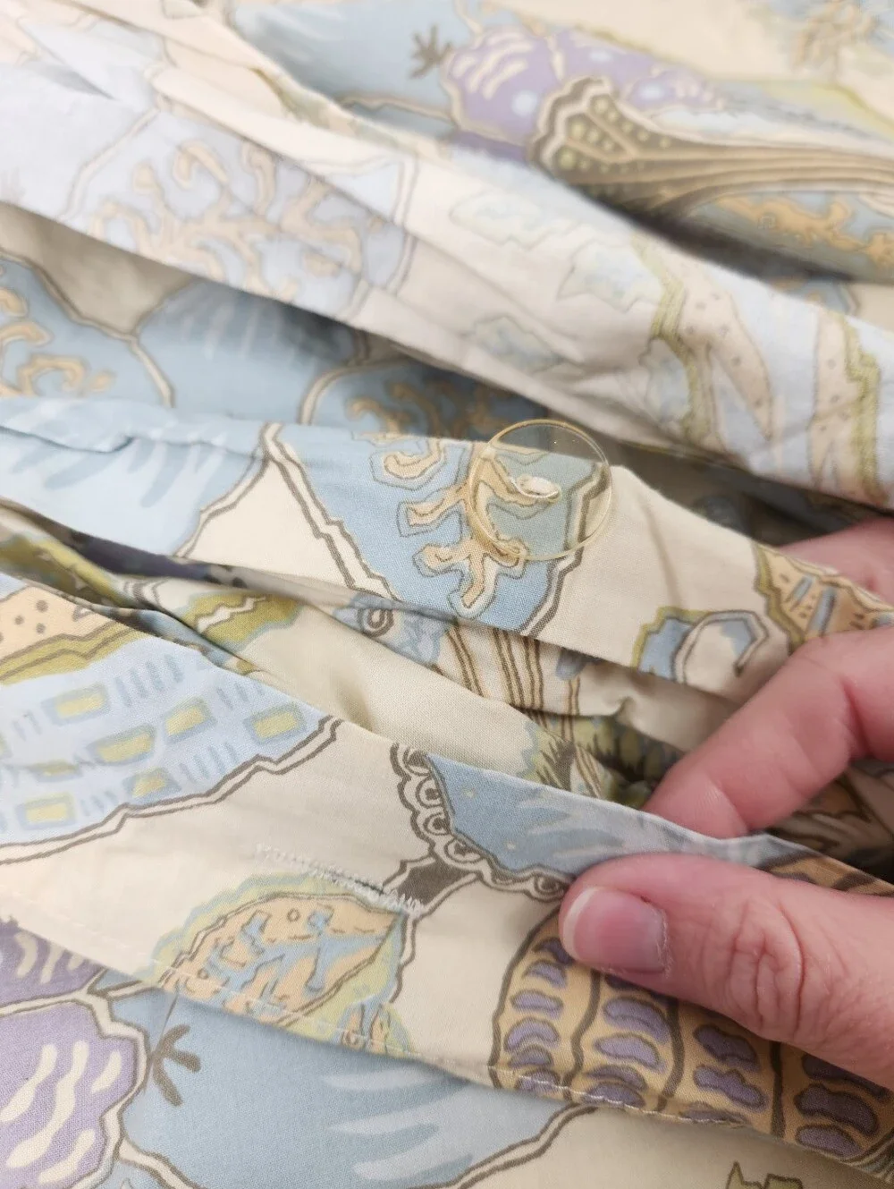 Pottery Barn Brigitte King Duvet Cottagecore Paisley Floral 100% Cotton NOS
